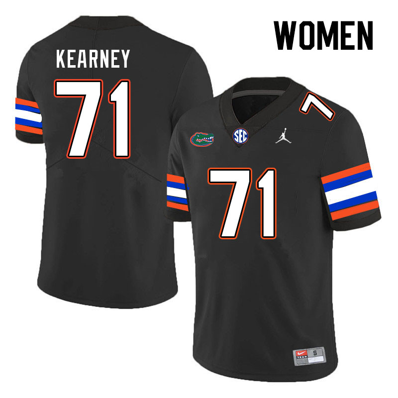 Women #71 Roderick Kearney Florida Gators College Football Jerseys Stitched-Black